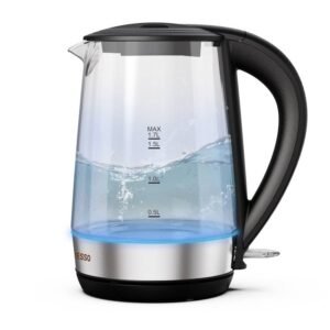 LePresso 360 Transparent Quick-Boil Glass Kettle